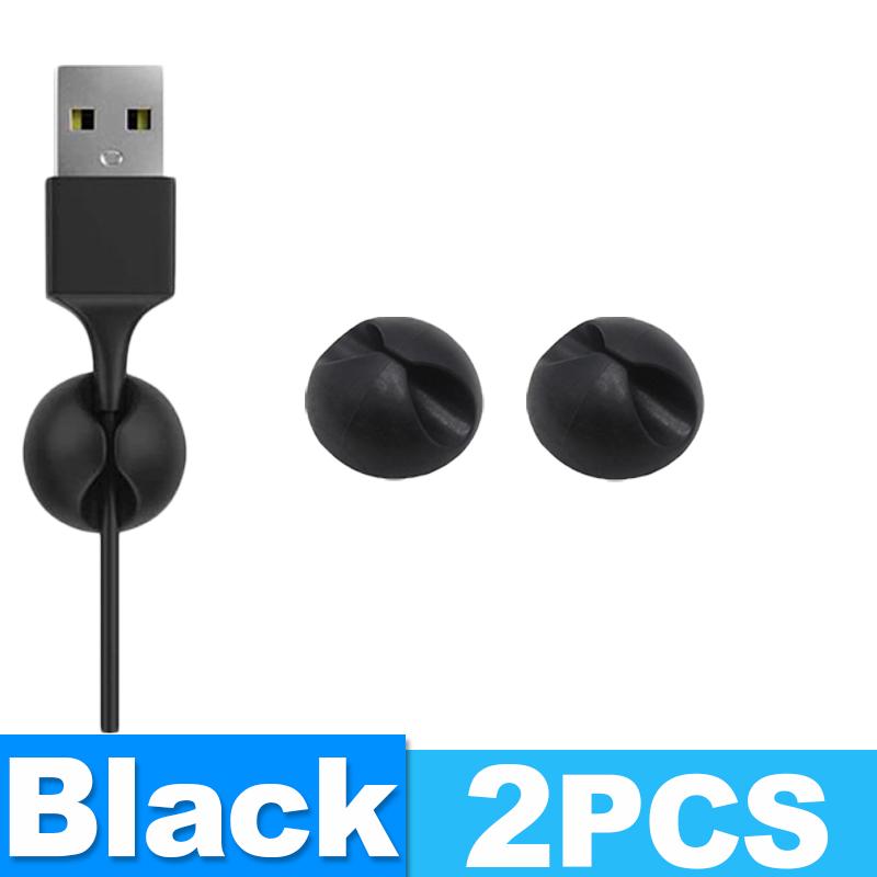 Mini Cable Clips Silicone Car Dash Desktop Wire Tidy Organizer Cable Winder Cord Charger Holder Auto USB Data Line Fixed Clasp