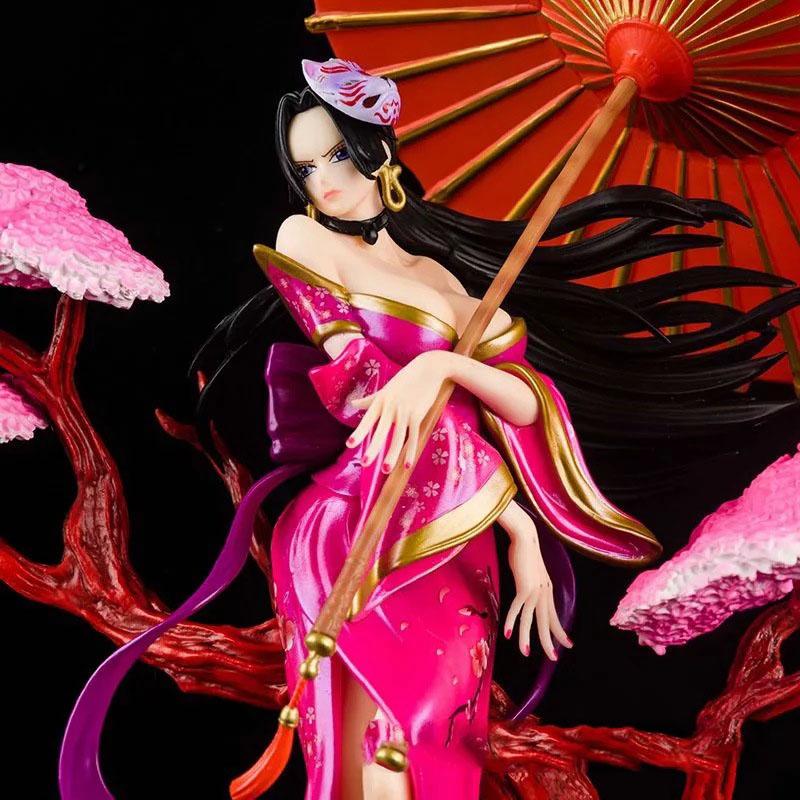 Cartoon Anime Figure One Piece Boa Hancock Statue Model Scene GK Toy Doll Collection Decoration Christmas Gift