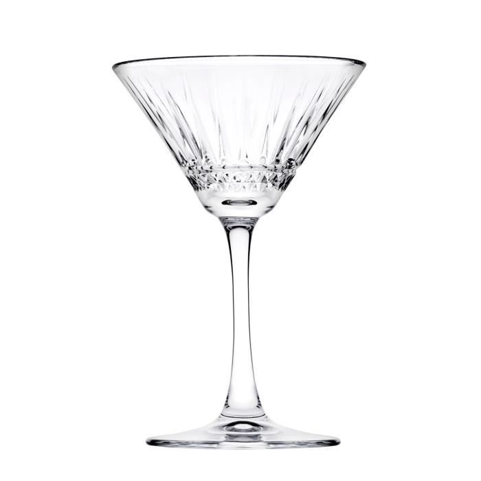 Verres à cocktail - Elysia - Set de 6 - 220 ml - Verre - Idéal pour vos boissons