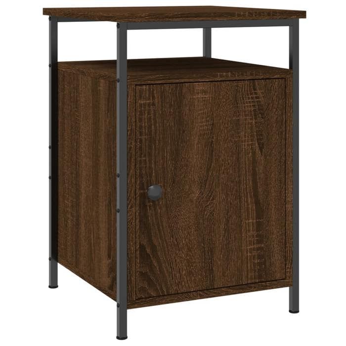 VidaXL Bedside Table Brown Oak 40x42x60 Cm Engineered Wood 825871