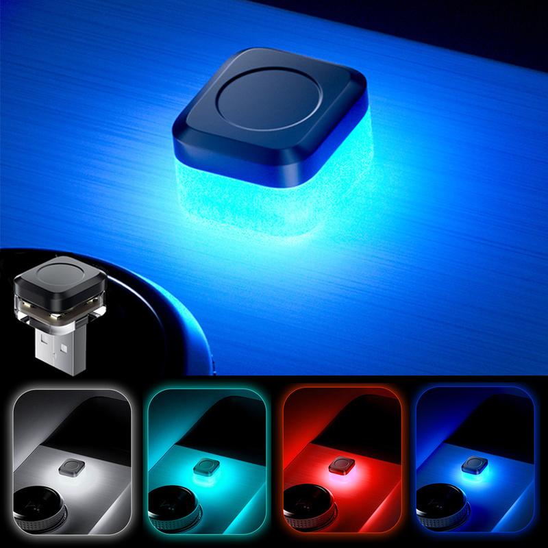 Mini USB Car LED Light Auto LED Interior Lighting DC 5V Smart USB LED Atmosphere Light Laptop Keyboard Light Decoration Night