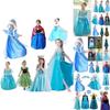 Girls Elsa Kids Fancy Dress Costume Princess Anna Party Dresses Cosplay Outfits