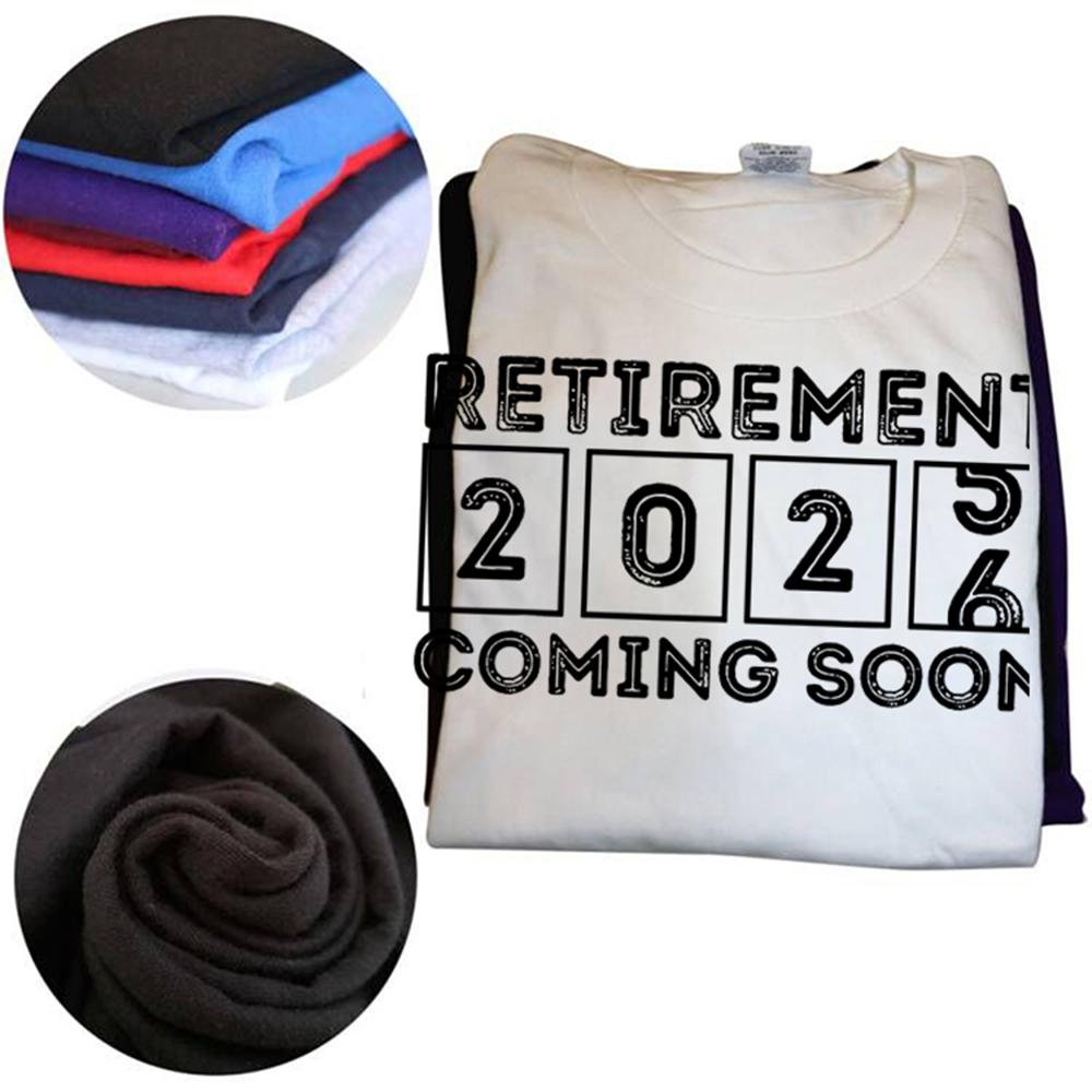 Funny Retirement 2026 Funny Soon to Retire Cotton T-shirts Men Women's Fashion Casual Tshirt Loose Oversized Streetwear T Shirt