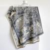 Winter Fashion Oversized Blanket Scarf Faux Cashmere Brown Vintage Antique Castle Garden Art Print Reversible Ladies Wrap Shawl