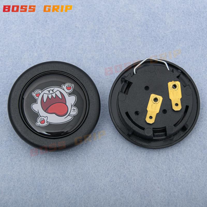 JDM Styling Steering Wheel Horn Button Car Modified Cutie Horn Switch Button Universal
