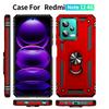 For Xiaomi Redmi Note 12 4G Kickstand Phone Case PC+TPU Cover with Built-in Magnetic Holder Metal Sheet