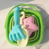 Kids Collapsible Beach Bucket Set with Sand Toys Portable Sand Digging Bucket Shovel Beach Sand Play Tool for Outdoor Play