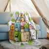 Sumikko Gurashi1 printed throw blanket—lightweight,soft,warm;versatile blanket for all seasons—perfect as &air-conditioning throw,nap blanket