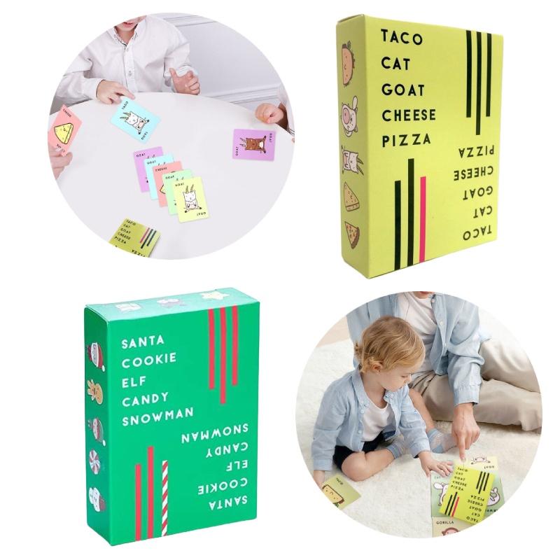 Taco Cat Goat Cheese Pizza Card Game For Family Fun Party Game For Kids And Adults