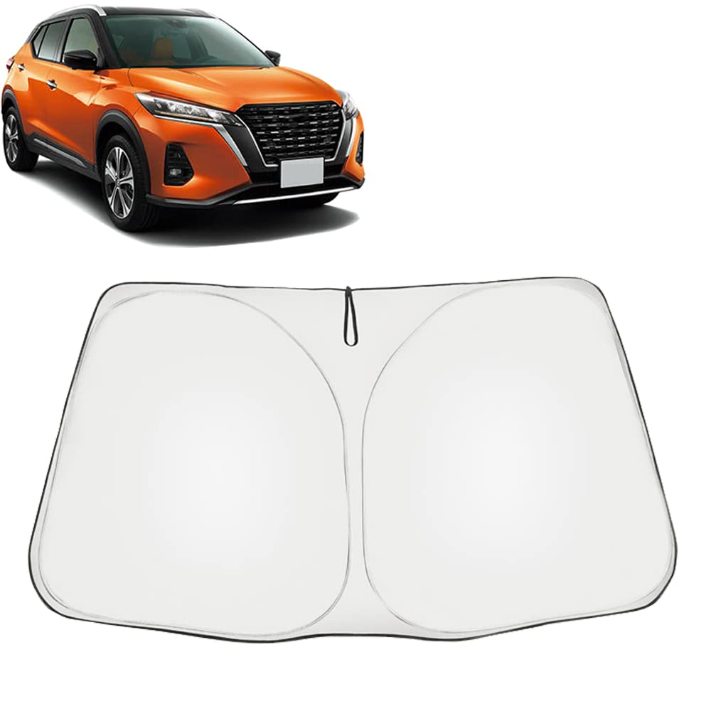 Kakash Nissan Windshield Sun UV Car Blackout Sun Design Compatible with the New Nissan Kicks P15 Series 2020 and Sunshade, Protection, Compact,