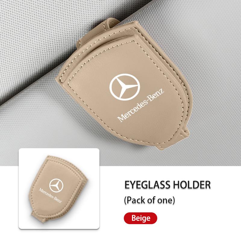 Universal Car Eyeglasses Sun Visor Glasses Holder Organizer Clip For Mercedes Benz W211 W124 W176 W177 C260 C300 GLC CLE CLA