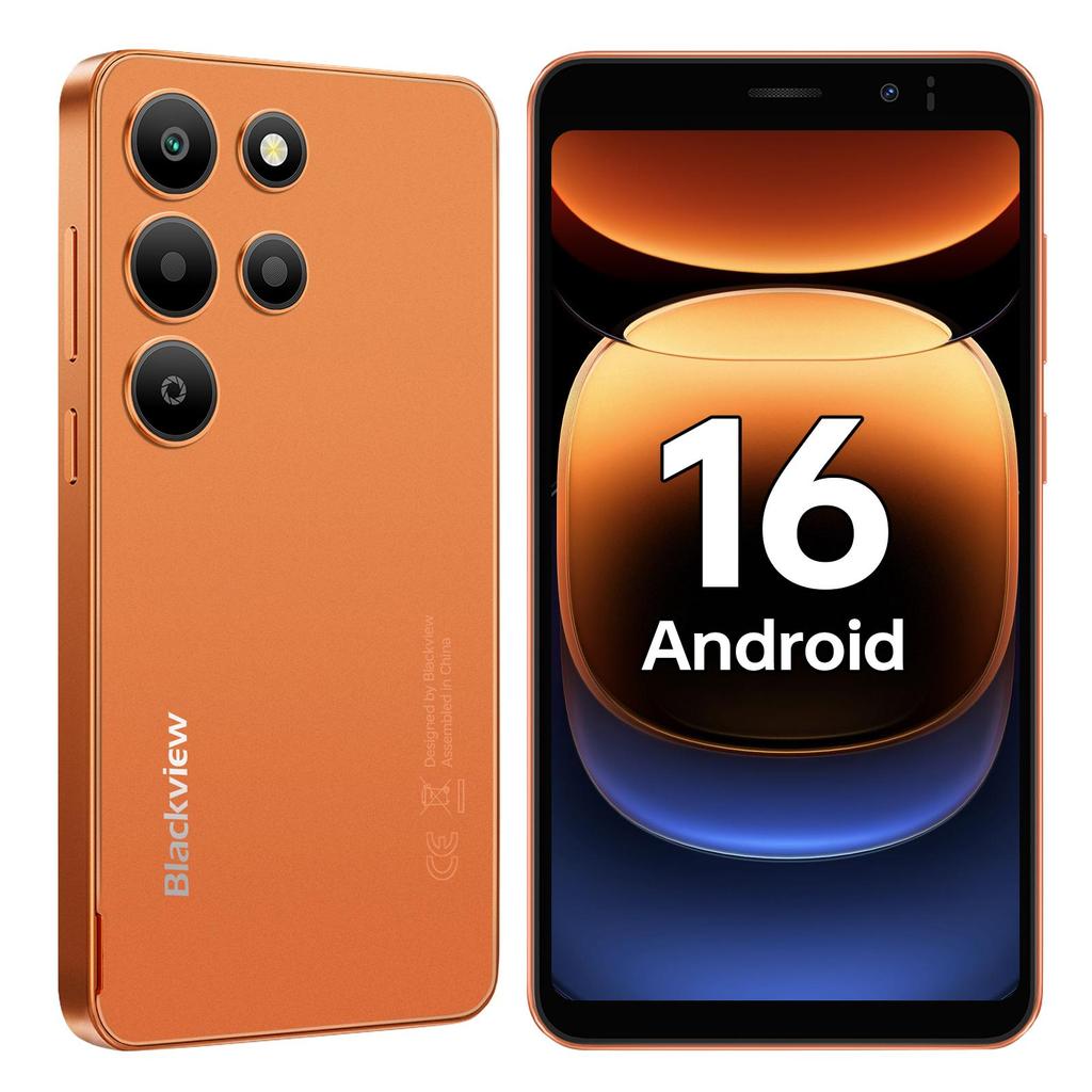 Blackview Wave 2C Android 16 Smartphone, 12 GB RAM + 32 GB ROM(TF 1 TB) Smartphone 3000mAh, 5" HD+ Display, 5MP+2MP Kamera, Dual-SIM/GPS