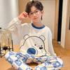 Boys' Cartoon Pajama Set: Long Sleeve & Pants in Spring/Autumn Styles for Medium to Large Kids & Teens