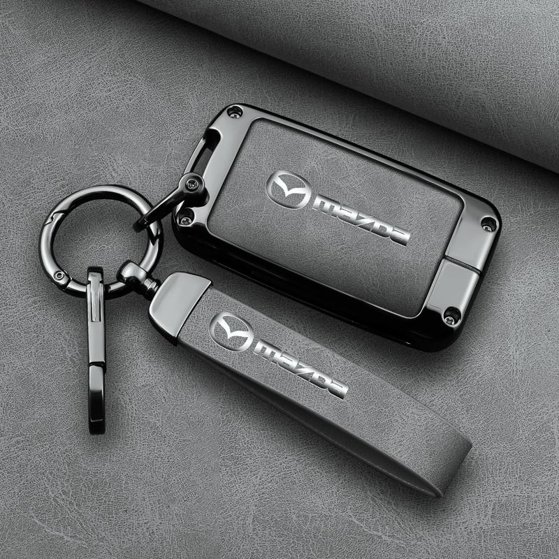 Zinc Alloy Car Remote Key Case Cover Shell Fob For Mazda 3 Alexa CX30 CX-4 CX5 CX-5 D CX8 CX-8 CX-30 CX9 CX-9 Keychain Accessories
