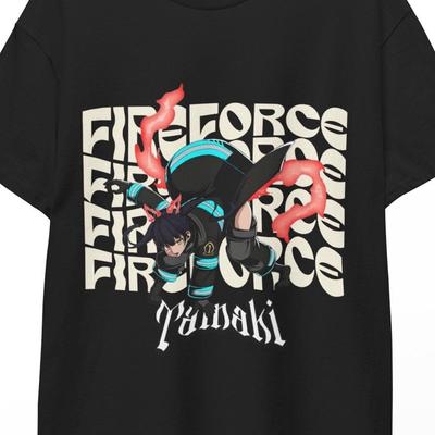Fire Force Anime T-Shirt Enen No Shouboutai Inspired Tee with Flame Power Special Fire Force Vibes, Tamaki Energy,streetwear Style for Fans