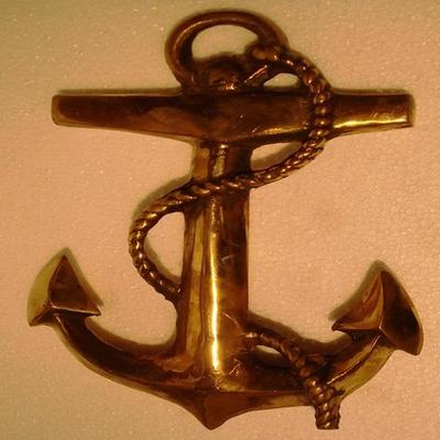 Messing-Seeanker, maritime Sammlerstücke