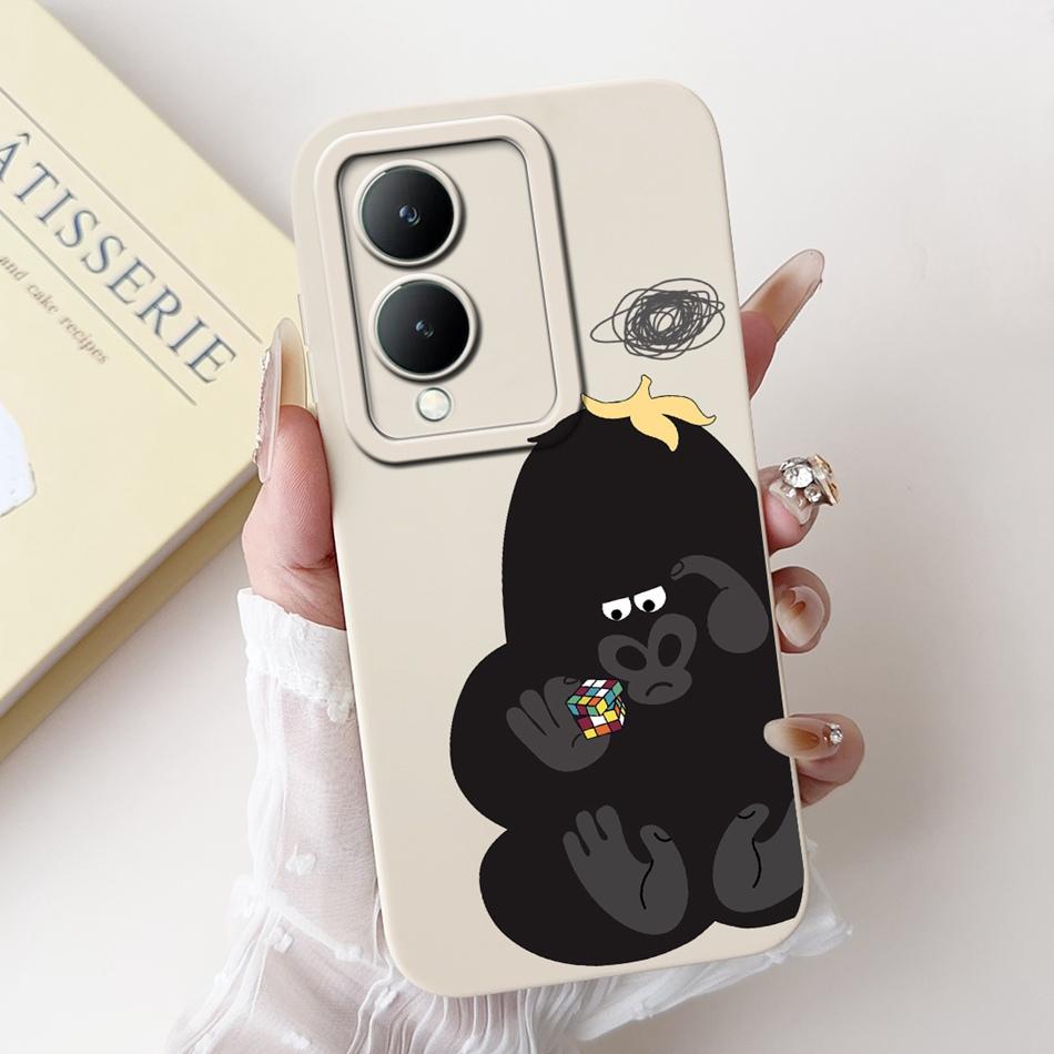 For Vivo Y17s Case VivoY17s Y 17S 4G 2024 Cute Panda Rabbit Cartoon Soft Silicone Shockproof Phone Cases