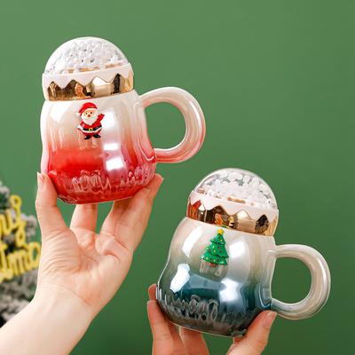 Weihnachten Keramiktasse Hochwertig Aussehende Weihnachtstasse Weihnachtsmann Wasserbecher Souvenir Geschenk Tasse Geschenk