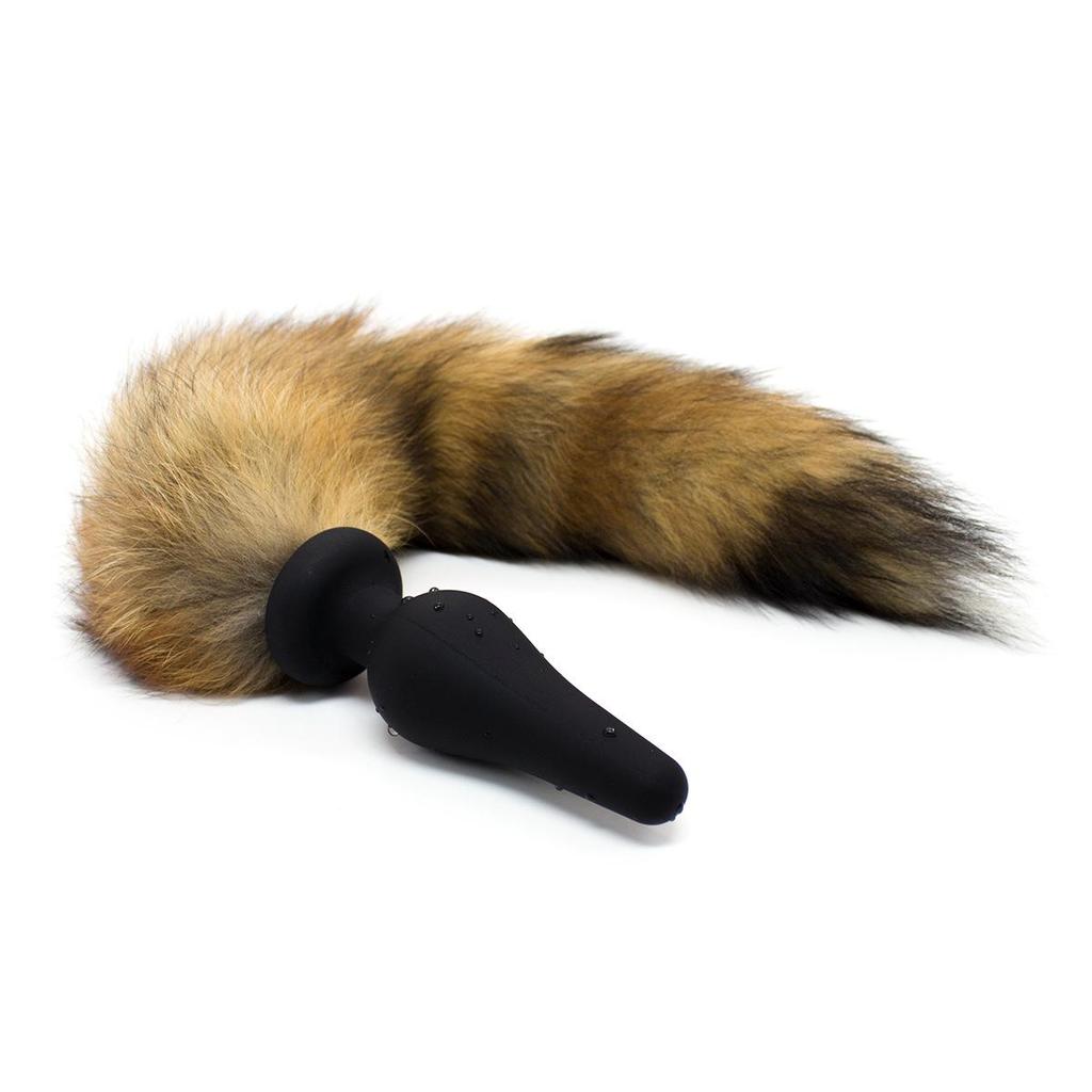 Adult Erotic Toys: Female Masturbation Devices with Fox Tail and Dog Tail Anal Plugs