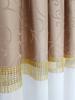 Fertigvorhang, langes Deko-Set - beige