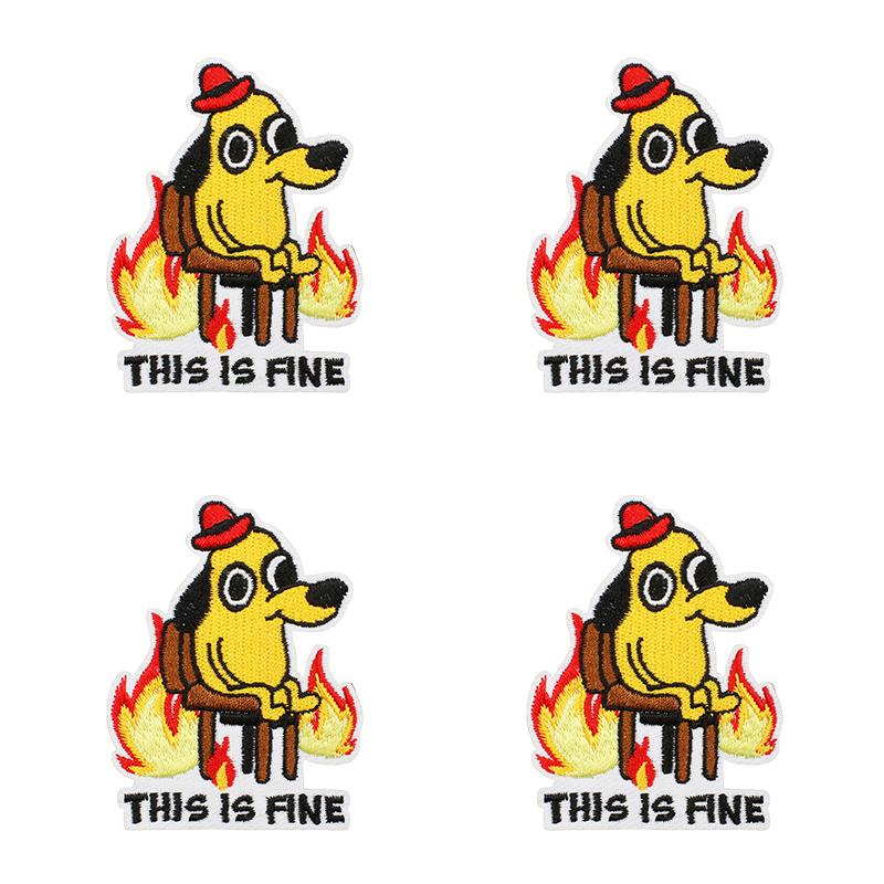 10pcs /Lots Cartoon Animals Embroidered Patches Cute Frog Duck Patch Iron On Patches For Clothing Thermoadhesive Patches Badges