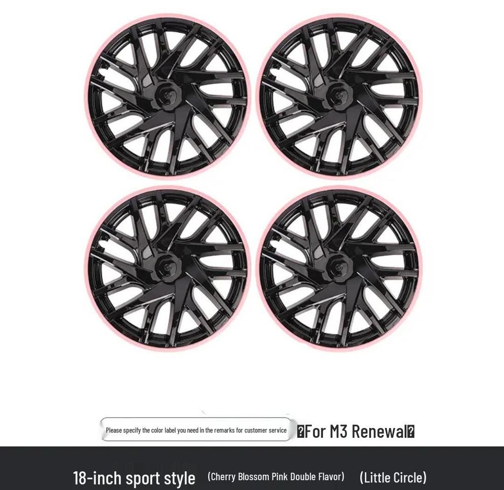 18-Inch M3 Tesla Wheel Protection and Decorative Cover Ring