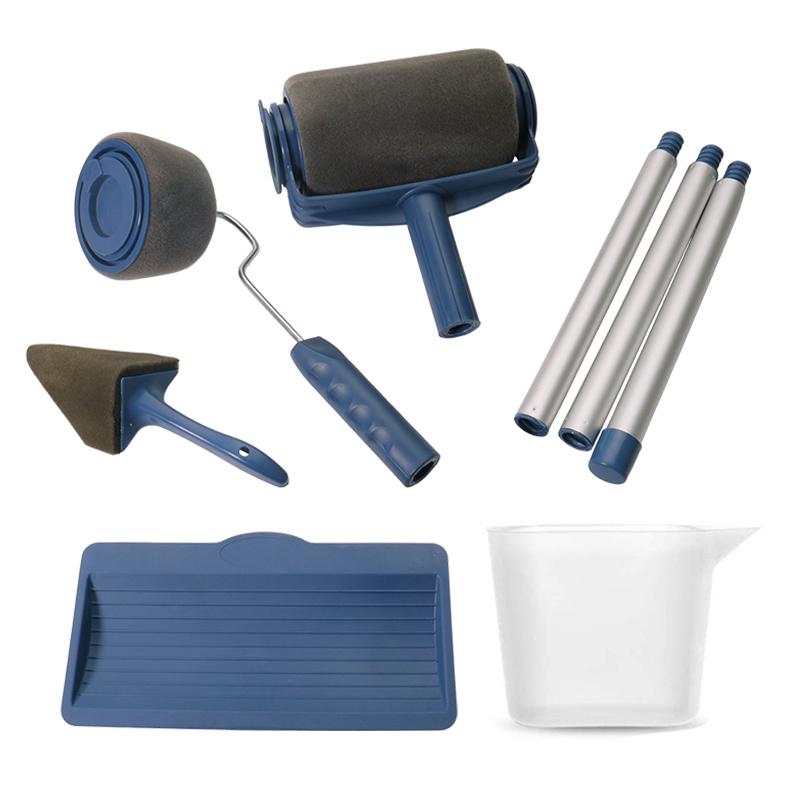 Household Paint Roller High-quality Brush Sponge Roller Brush for Latex Paint 5-in-1 Multi-Functional Paint Brush Set Tools