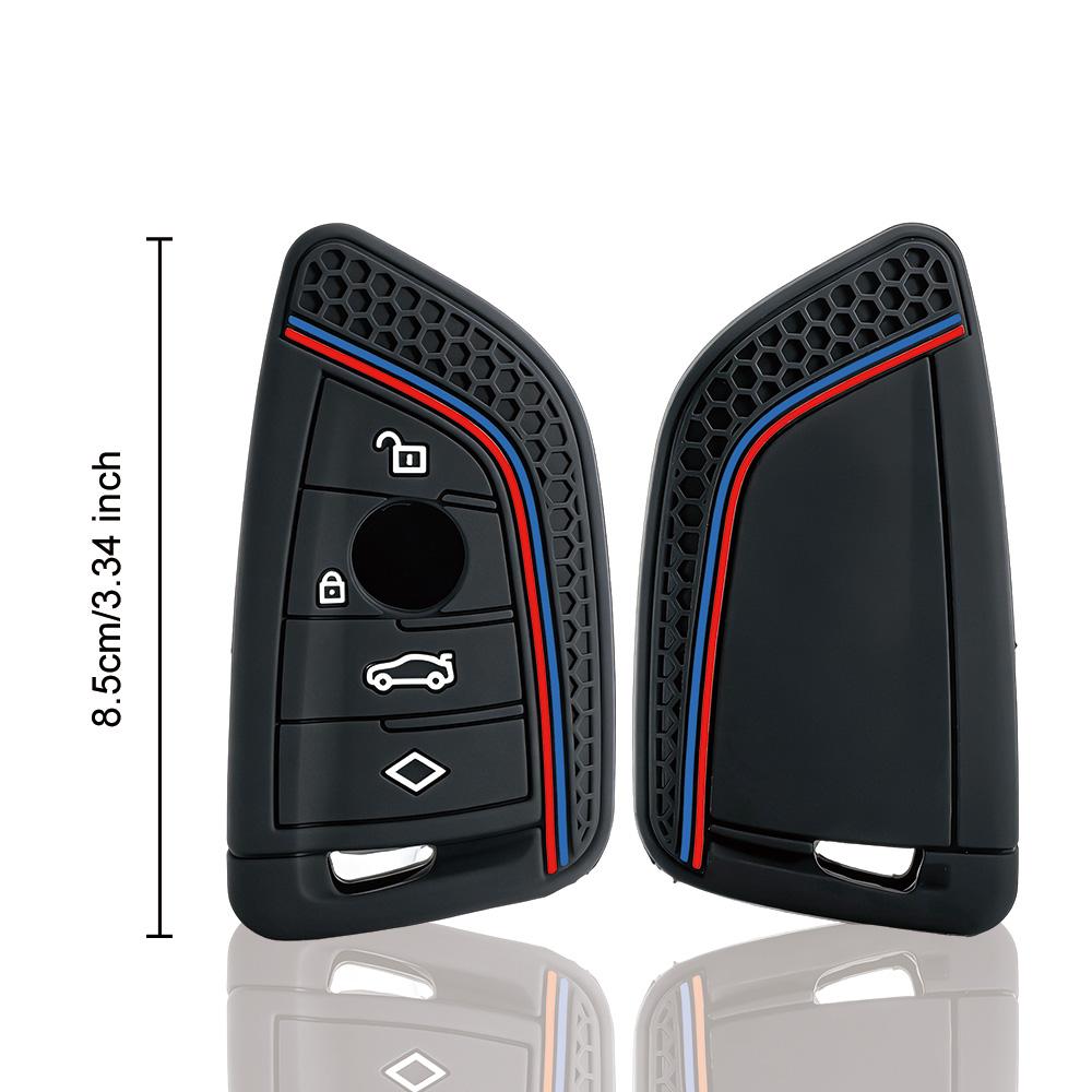 Silicone Car Key Case Bag Key Chain For Bmw 1 2 3 4 5 6 7 Series X1 X3 X4 X5 X6 X7 F10 F20 F30 G20 G30 G01 F15 F16 G02 G05 F34