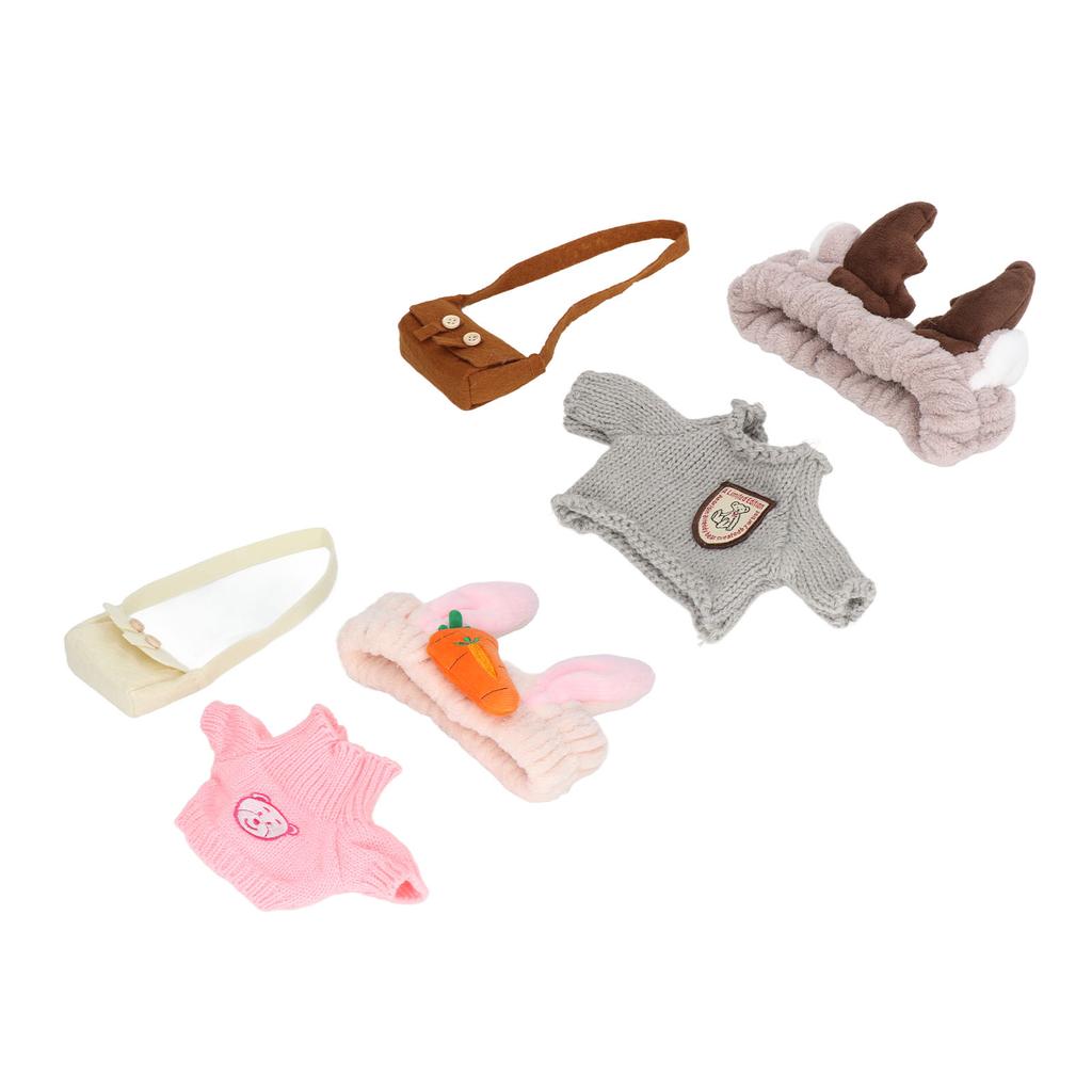 3 Piece Set Duck Plush Toy Clothes Washable Plush Plush Duck Clothing DIY Match Cartoon Stuffed Duck