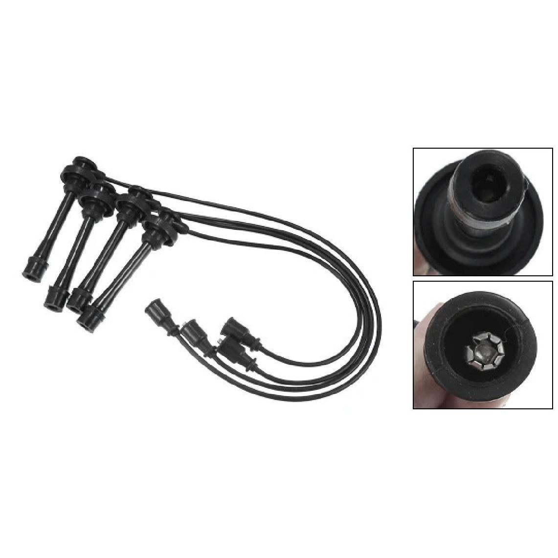 UXCELL 4pcs Spark Plug Wire Ignition Coil Cable No.MN137207 for Mitsubishi L300 4G63 1 Set