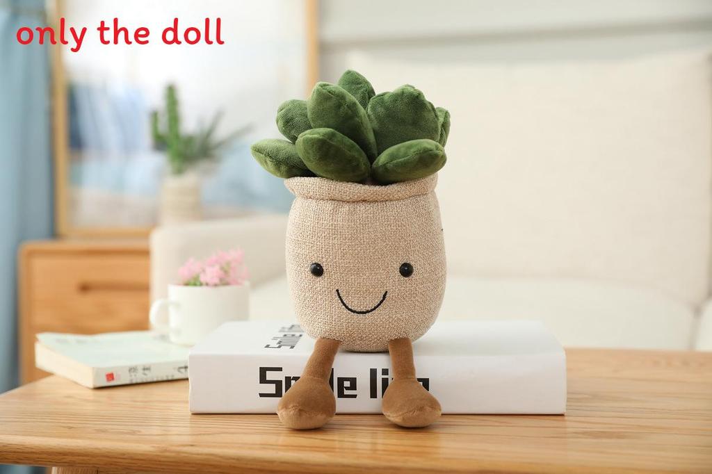 Tulip Mushroom Potted Plush Toy With Pp Cotton Fill And Cartoon Style For Creative Lounge Decor