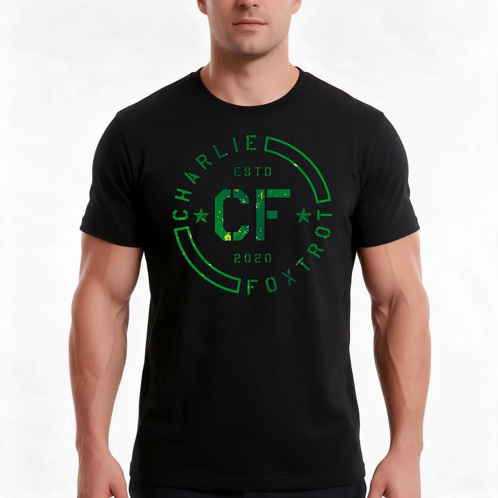 Charlie Foxtrot Bravo TShirt Summer Casual Cotton Tee Oversized Streetwear Tops Vintage Graphic Print Unisex Unisex Unisex