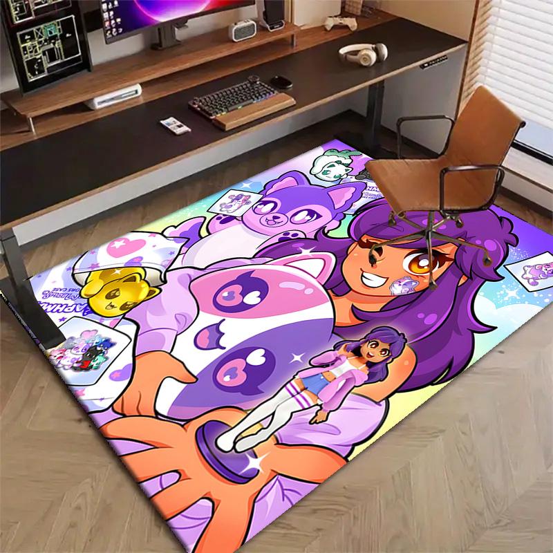 1pc Anime A-AphmauS Design Printed Area Rug Carpet for Bedroom Living Room Home Decor Rugs Mat Non Slip Mat Rug for Bedside