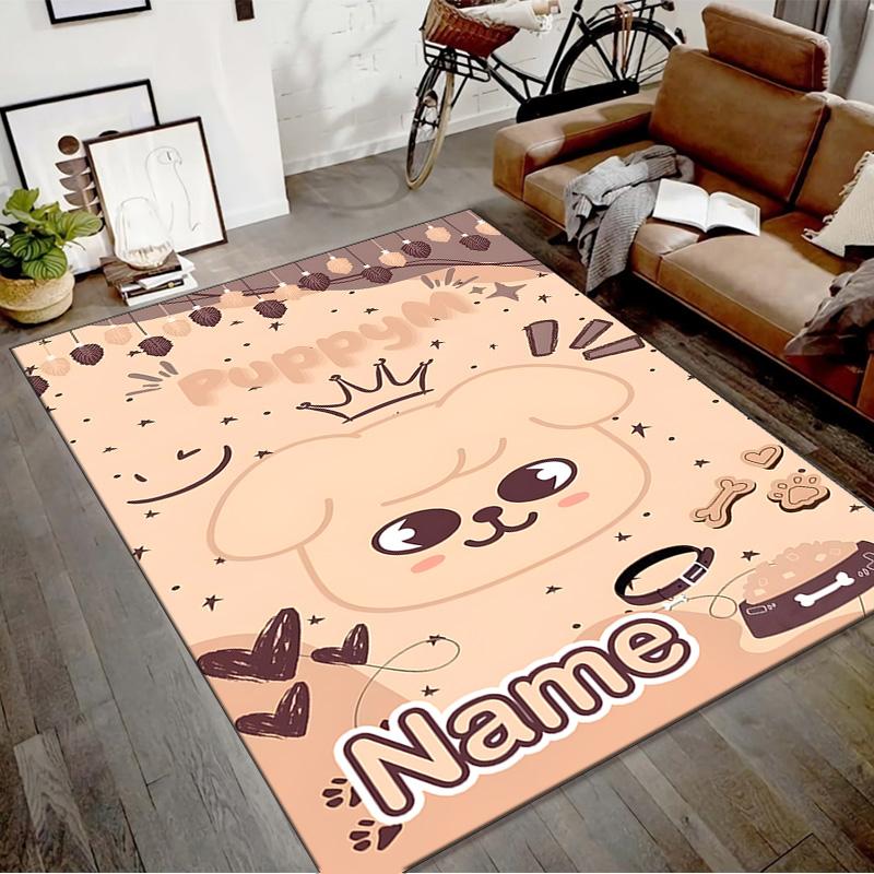 Custom Kpop Team Mat Personalized Name, Polyester Washable Indoor Entryway Rug, Gift for Christmas, Easter, Thanksgiving Day