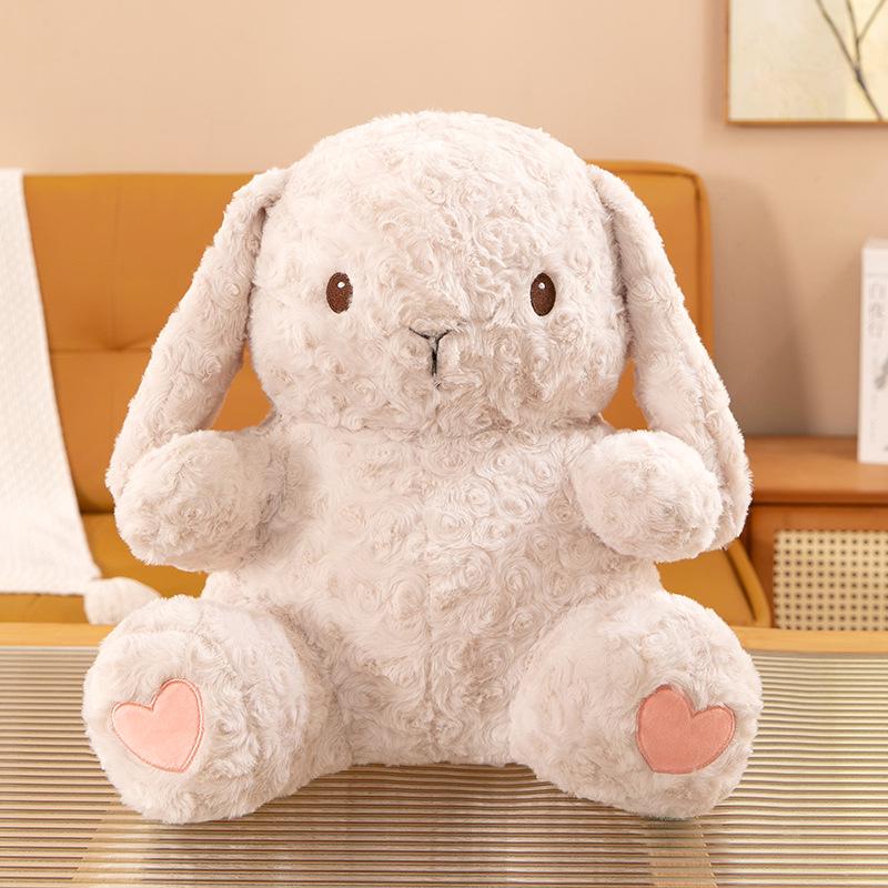 

Бернский кролик плюшевая игрушка - милая успокаивающая кукла-кролик подарок на день рождения 30cm, 0.27kg грязно-белый