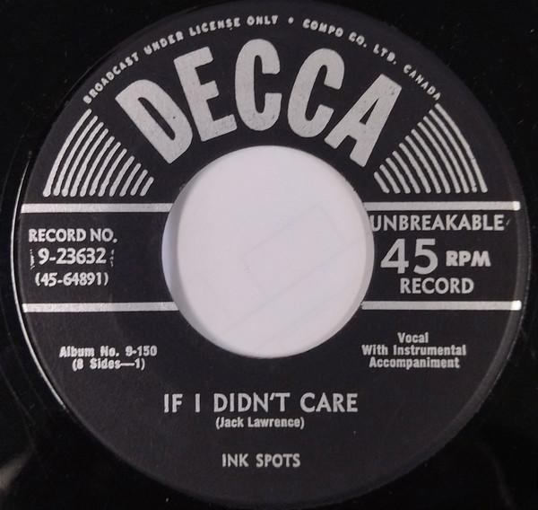 

7inch Record INK SPOTS - Ink Spots 9150 Decca 1950 US Pop Used