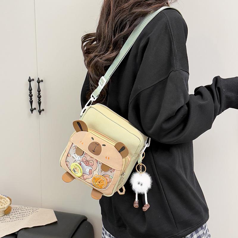 Geantă de umăr de desene animate pentru femei, geantă crossbody pentru studenți