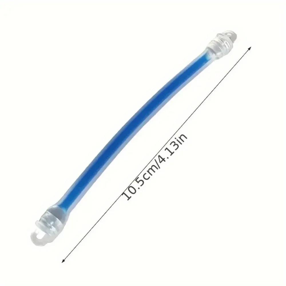 1PC Mixed Color Silicone Tennis Racket Vibration Dampeners - Long Bar Shock Absorbers for Racquets, Adaptable & Durable