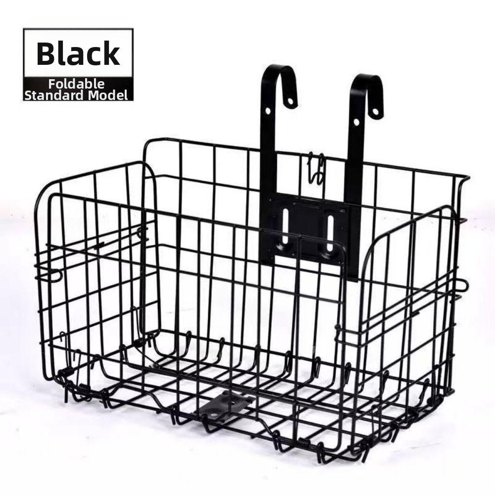 34*20*22cm Mountain Bike Electric Vehicle Metal Bicycle Basket Bicycle Pet Seat Black чёрный