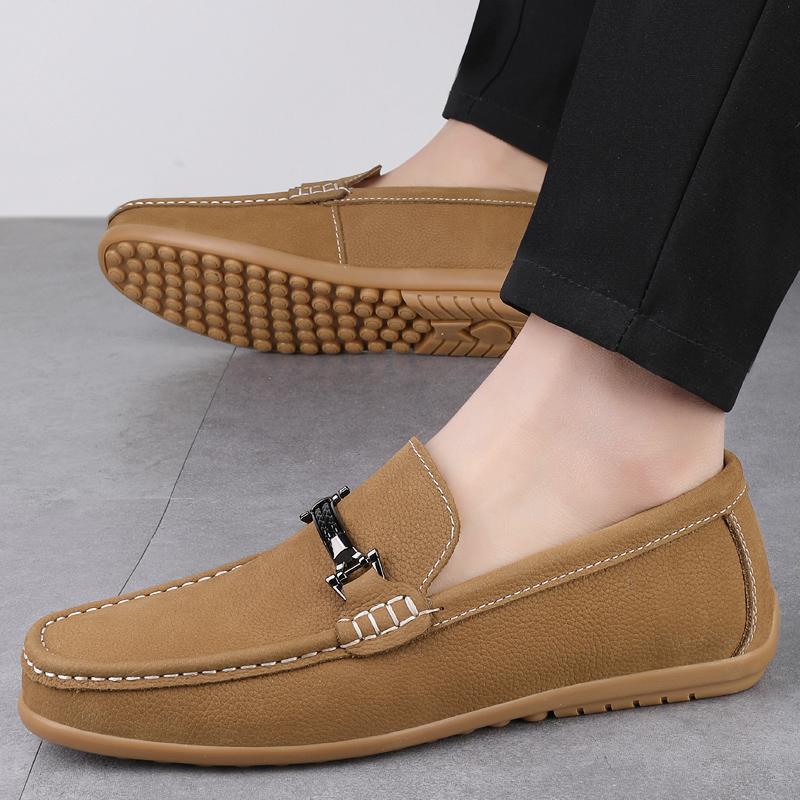 Fashion New Men Handmade Loafers Genuine Leather Slip on Casual Footwear Loafer Driving Shoes Luxury Brand Designer Fashion Dress Shoes