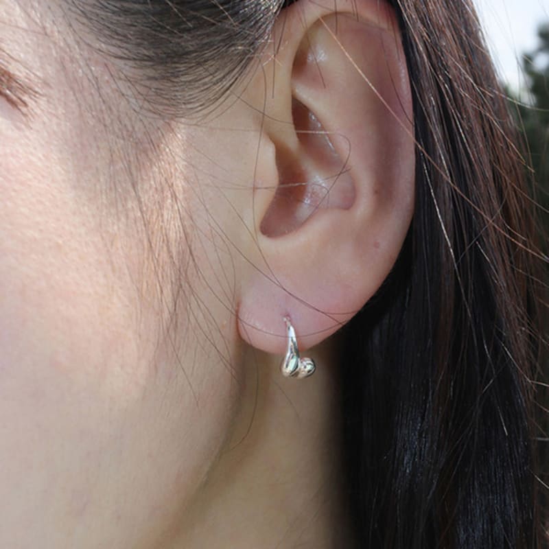 

modernlike 14k gold-filled silver hug ring one-touch earrings Yellow Gold