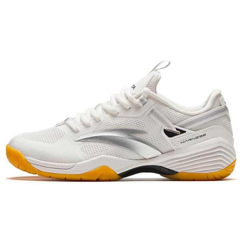 Anta Сетчатые низкие кроссовки с амортизацией, износостойкие, для бадминтона, женские, бежево-коричневые, кроссовки 922424401-1 36.5