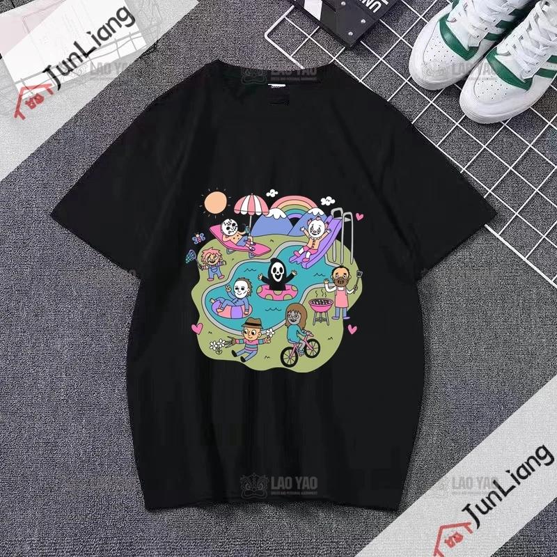 Ghost Band T-shirt Unisex's Hip Hop Graphic T-shirt Short Sleeve Casual O-neck T-shirt Band Fan T-shirt for Both Unisex and Unisex