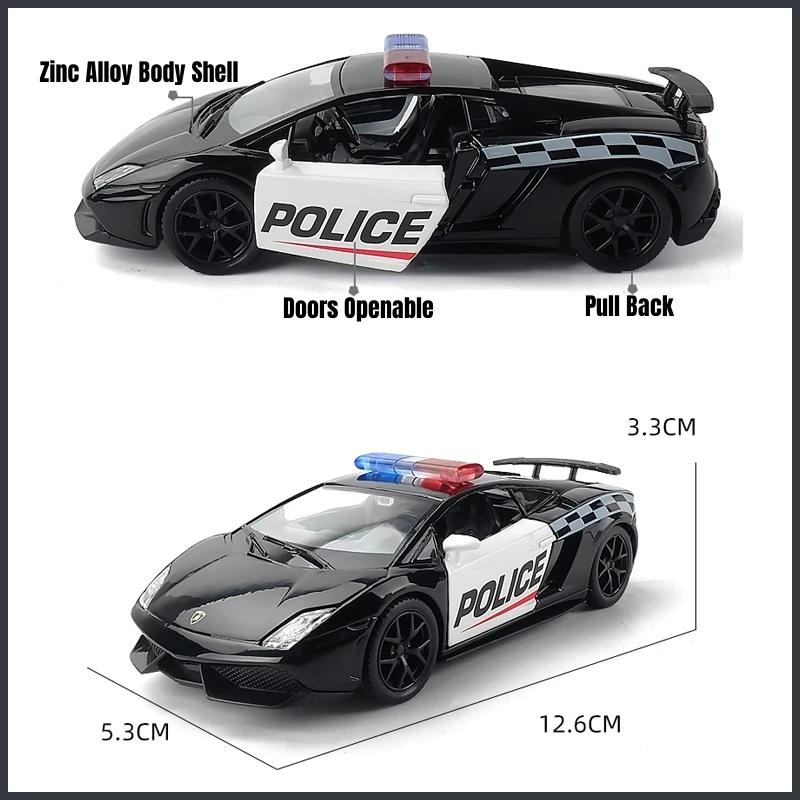 5 Inch Metal Car Simulation Diecast & Toy Vehicle Lamborghini LP570-4 Gallardo Supercar RMZ City 1:36 Alloy Model Gifts For Children