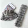 Windproof Winter Hat Scarf Set Thick Fur Snood Scarf Fashion Faux Fur Hat Scarf Set  Skiing Holiday