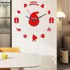 Luminous DIY Christmas Wall Clock: Creative Living Room Decoration