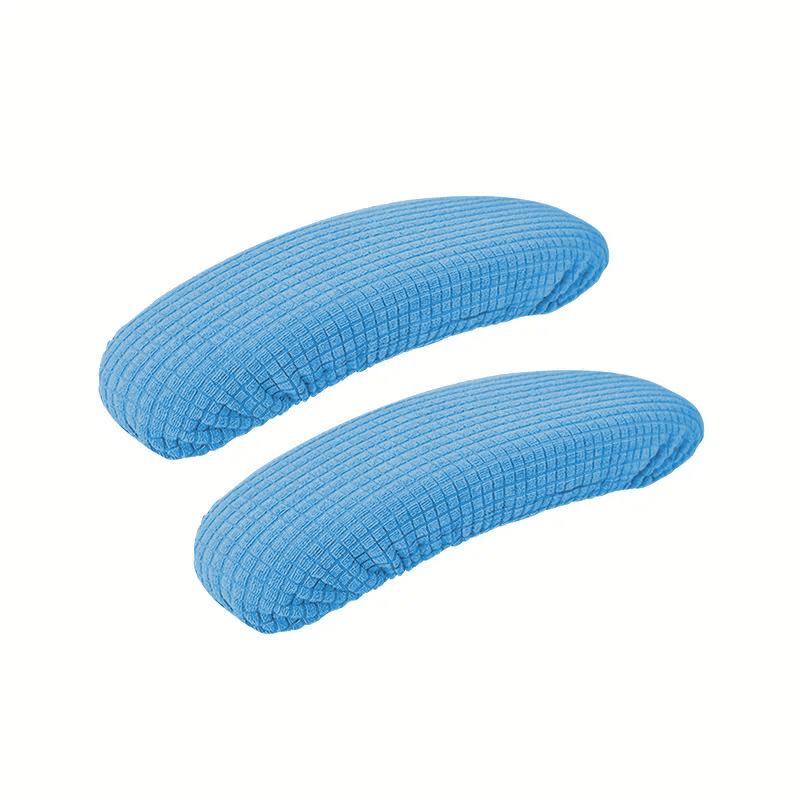 1 Pair Office Chair Armrest Covers Removable Elastic Waterproof Fabric Washable Protective Pads for Desk Chairs