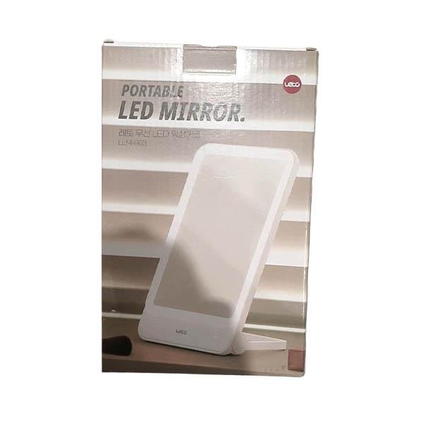 Nitori Leto LED Lighted Tabletop Vanity Mirror 21x13x8.5cm