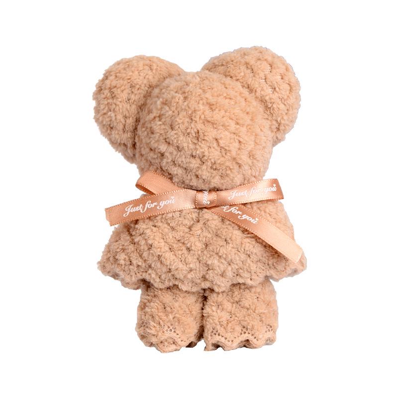 Pineapple Grid Towel Bear Shape - Wedding & Festival Gift