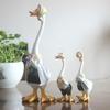 Creative Cartoon Duck Garden Ornament - Hand-Painted Resin Animal Craft